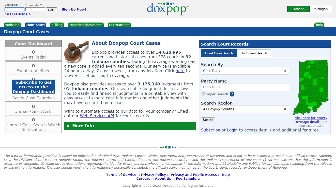 About Doxpop Court Cases